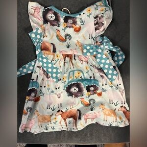 Azazie Kids Dress with Animal and Polka Dot Print